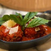 Side Meatballs · Two per order. All beef small batch meatballs.