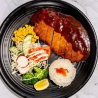 Katsu · Choice of chicken or pork. Breaded chicken or pork cutlet with katsu sauce served with rice,...