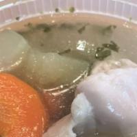 Sopa De Pollo (Chicken Soup) · Chicken, rice and vegetables chicken soup