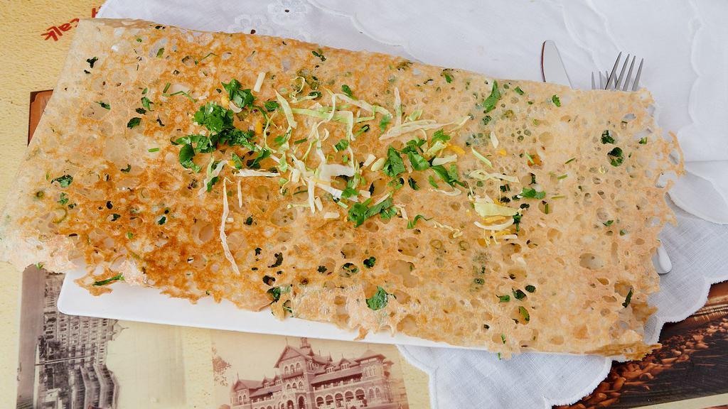 Rava Plain Dosa · Spicy. Another thin and crispy variety of dosa made with semolina and rice. Mildly spiced.