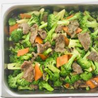 Beef With Broccoli · Served with separate white rice.