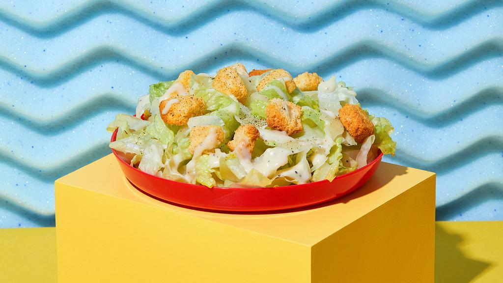 Caesar Salad · Romaine lettuce with crispy croutons, Parmesan cheese, and Caesar dressing.