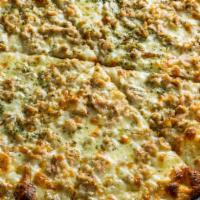 Clam Pie (Half Topping) · Fresh garlic, parsley and olive oil with sprinkle of grated cheese.