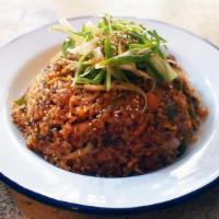 Chicken Fried Rice · Chicken fried rice with sweet & sour sauce, egg & spring onions