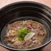 Bogo Beef Udon · beef short plate & Tokyo Negi.