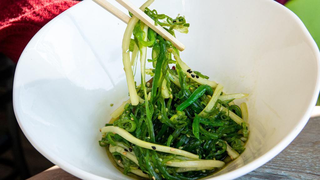 Seaweed Salad · Mixed with cucumber and house ponzu sauce.