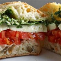 Caprese Sandwich · Fresh mozzarella and the season's best tomatoes
