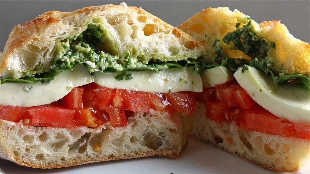 Caprese Sandwich · Fresh mozzarella and the season's best tomatoes