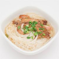 Grilled Chicken Pho · Grilled chicken pho comes with beansprout, Thai basil, scallions, onion, black pepper, lime,...