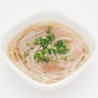 Raw Beef Pho · Rare beef eye round thinly sliced