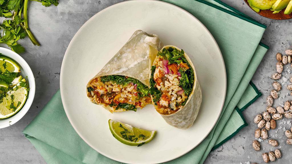 Al Pastor Chicken Burrito · Create your Al Pastor Chicken burrito with all natural chicken, your choice of Tributo toppings and two sauces.