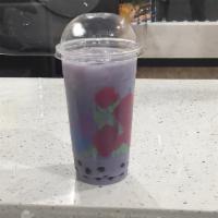 Taro Milk Tea  · Jelly or bubble. 22oz