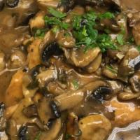 Marsala · Tender veal or chicken sautéed in our marsala and mushroom sauce.