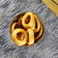 Basket Of Onion Rings · Fried battered onions