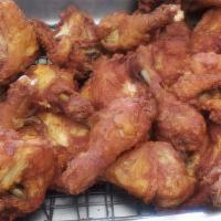 Chicken Wings (4 Pcs) · 4 pc whole chicken wings, with fries and soda