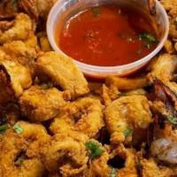 Fried Combo · Fried shrimp, fried calamari, and fried fillets.