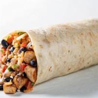 Small Burrito · For the not-so-hungry  8 inch flour tortilla filled with your choice of protein, rice, beans...