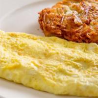 Omelette · Served with kasha, potato pancake, or tomato and challah bread or toast