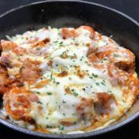 Cheese Buldak · 치즈불닭 Spicy Stir-Fried Chicken Topped with Mozzarella Cheese