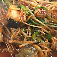 Agu Jjim · 아구찜 Spicy Monkfish and Beansprout Stir-Fry