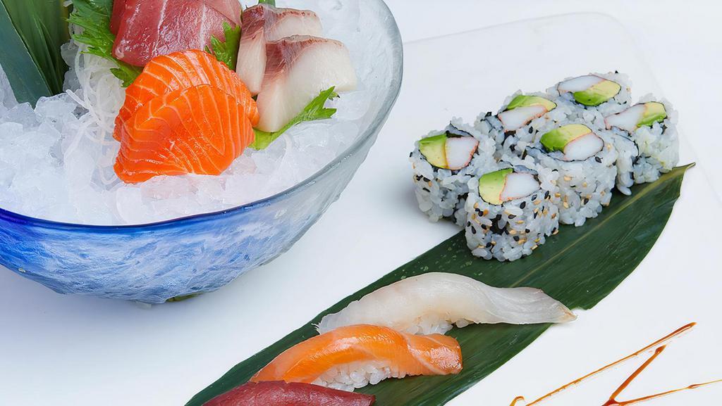 Sushi & Sashimi (Sushi 4 Pieces & Sashimi 9 Pieces) · 