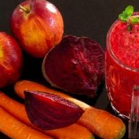 Abc Juice · Freshly squeezed apple, beet, and carrot juice.
