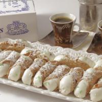 1 Lb. Small Cannoli · 1 lb. about 14 mini cannolis. Hand made fresh circo's cannoli shell filled to order with our...