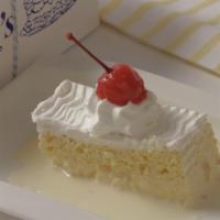 Tres Leches Pastry · A butter cake soaked in three kinds of milk: evaporated milk, condensed milk, and heavy crea...