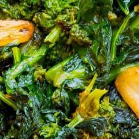 Broccoli Rabe · garlic sauteed, EVOO