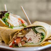 Turkey Wrap · Wrapped filled with turkey, munster cheese and Dijon mustard.