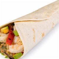 Seafood Wrap · Wrapped filled with seafood combination, lettuce and tomatoes.