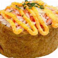 Crabmeat · Crabmeat Topped with Special Myungran Mayo Sauce - Rice Filled Tofu Pocket Yubu