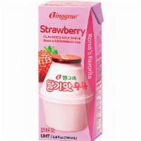 Strawberry Milk · Korea's Best Selling Flavored Milk - Strawberry Flavor