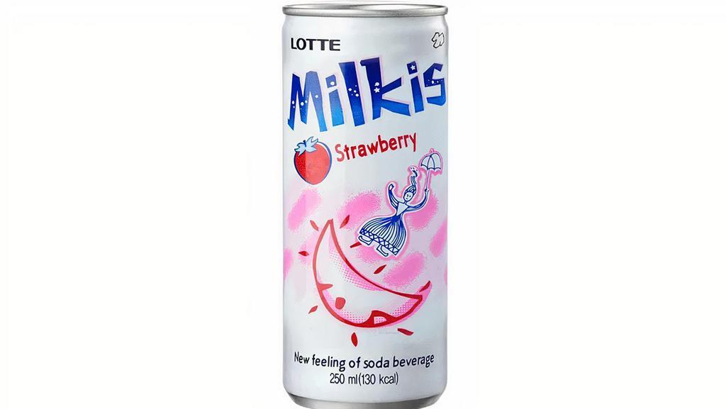 Milkis Strawberry · Popular Korean Soda - Strawberry Flavor