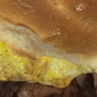 Ham Egg And Cheese · Handcrafted on a grilled Dipaolo bakery hard roll.