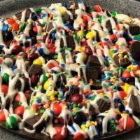 Chocolate Pizza Candy Avalanche | Supreme Pizza Loaded With Candy Favorites · Chocolate pizza candy avalanche | Supreme pizza loaded with candy favorites Handcrafted, Cho...