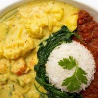 Vegetable Curry In Cashew Sauce · Vata (V, GF) Spicy, warming, slightly heavier. Taro, carrots, zucchini, cauliflower, green b...
