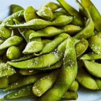 Edamame · Steamed Green Soybeans
Salt Sprinkled on top