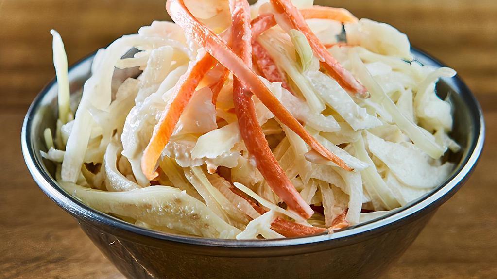 Coleslaw · Cabbage and carrot mixed mayonnaise.