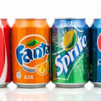 Soda · -Coke
– Diet Coke
– Sprite
– Ginger Ale