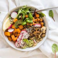 Quinoa Bowl · Healthy quinoa and your choice of tasty toppings.