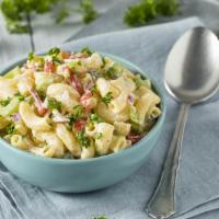 Macaroni Salad · 1 lb. of our creamy and tasty pasta salad.