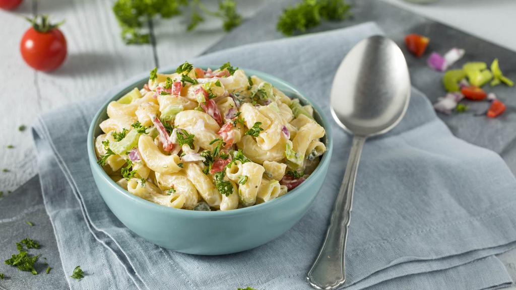 Macaroni Salad · 1 lb. of our creamy and tasty pasta salad.