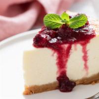 Cherry Cheesecake · Rich, delicious cake made with cream and soft cheese on a graham cracker crust. Topped with ...