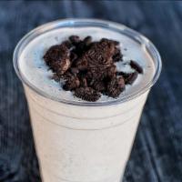 Oreo Shake · Real oreo cookies blended with vanilla ice cream.