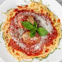 Spaghetti And Meatballs · Spaghetti With Marinara Sauce And Meatballs.