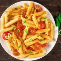 Marinara Penne · Penne style pasta beaded with warm marinara sauce. Served with Italian bread and butter.