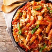 Meat Sauce Ziti · Warm beef meat sauce. Served with Italian bread and butter.