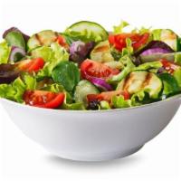 Chef Salad · Classic chef salad with customer's choice of meat, diced tomatoes, cucumbers, lettuce and ch...