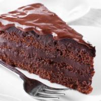 Chocolate Cake · Slice of chocolate cake.